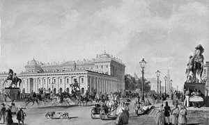 Петроград, Русија, у другој половини 19. века. Слика Василија Садовникова