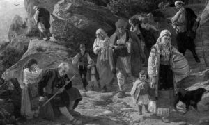 Херцеговачки бегунци, слика Уроша Предића из 1889.