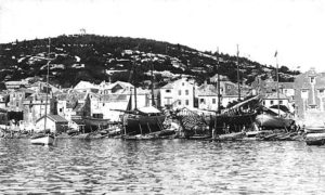 Бродоградилиште на острву Корчула у Јадранском мору, почетком 20. века