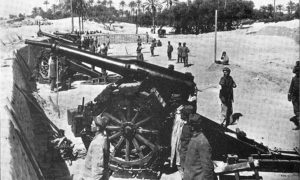 Италијанска батерија поред Триполија, 1911.