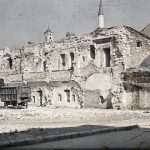 Уништавање старе пијаце, Сарајево, 15. октобар 1912. (фото www.albert-kahn.hauts-de-seine.fr)