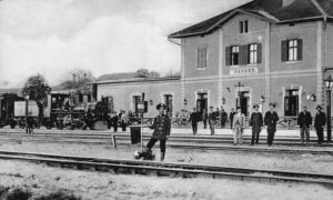 Железничка станица у Лапову, 1909.год.