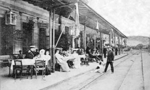 Железничка станица у Цариброду, 1908.